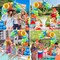 165pcs Summer Tropical Balloon Arch Kit, Pool Beach Party Decorations Hawaiian Luau Party Supplies with Sun Watermelon Explosion Star Foil Balloons for Birthday Baby Shower Party Decorations